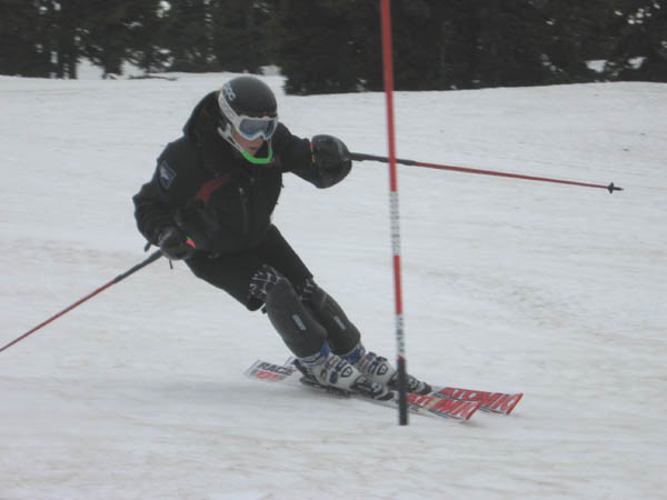 Jaime DuPratt slalom training