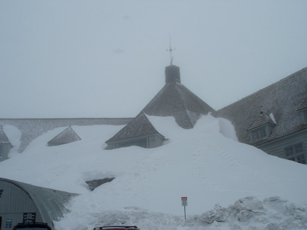 Timberline Lodge buried!