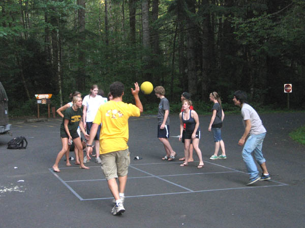 4-square competition at the picnic
