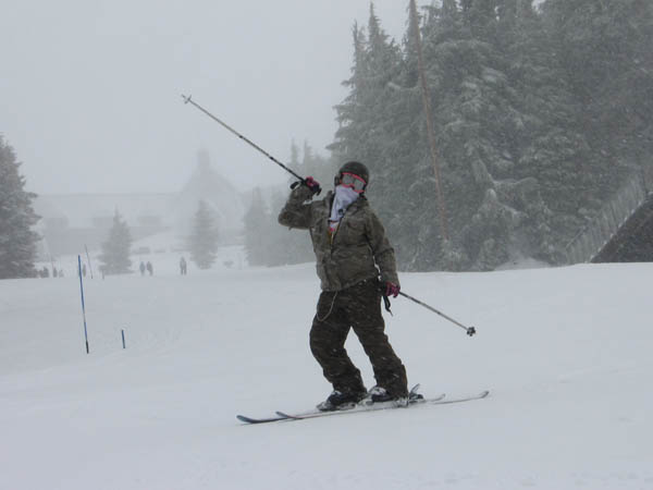 Lauren's 2nd time skiing EVER