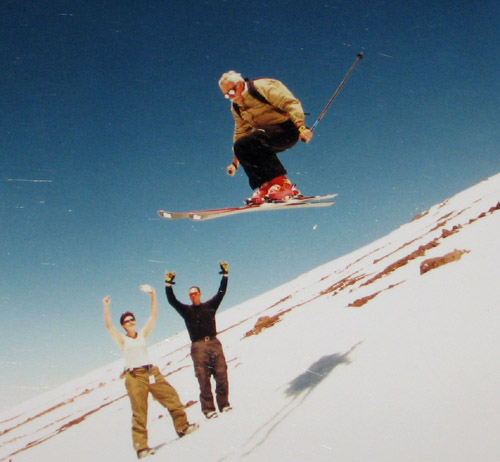 camp director, Mike Annett, getting some air time!